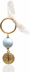 The Art of Beading Christening Charm Keychain Gold 20pcs