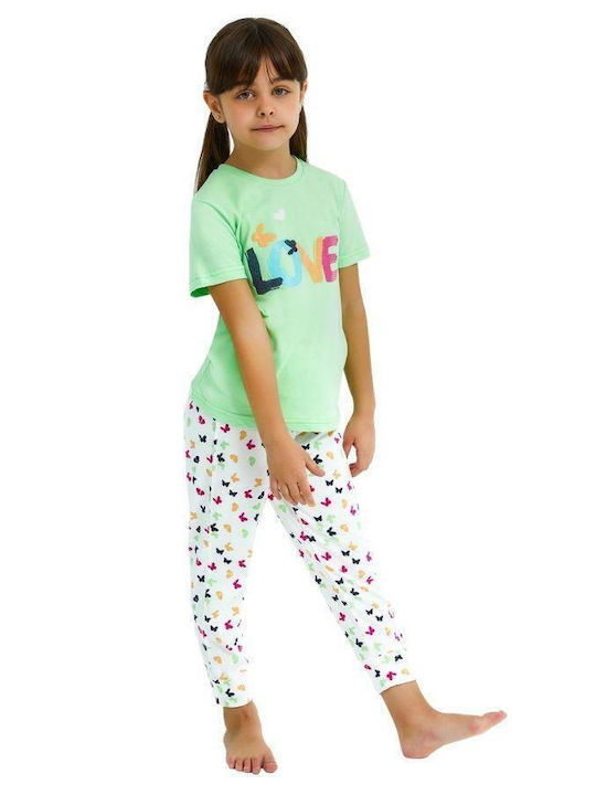 Roly Poly Pijama pentru copii De vară Din bumbac Verde