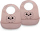 Nuuroo Alfie Waterproof Bib Silicone 2pcs