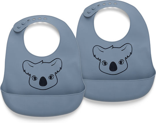 Nuuroo Alfie Waterproof Silicone Baby Bibs 2 Pieces