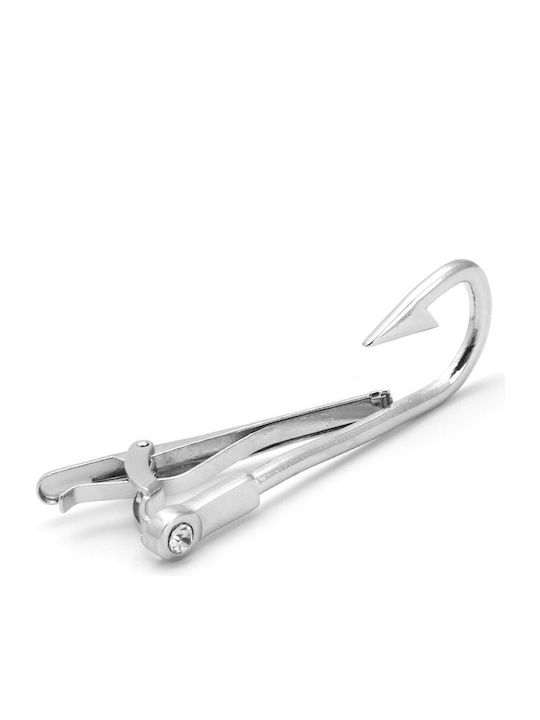 Metallic Tie Clip Silver 5.7x1.7cm