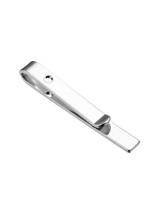 Steel Tie Clip Silver 4.5x0.5cm
