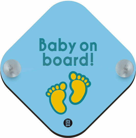 Koupakoupa Знак Baby on Board с Вендуза Син