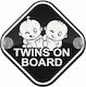 Koupakoupa Baby an Bord Schild mit Saugnapf Schwarz
