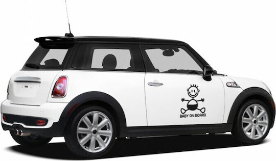 Epigrami Semn Baby on Board cu Autocolant Negru