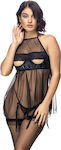 Set Sexy Babydoll Schwarz