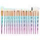 Professional Set with Makeup Brushes made of Synthetic Hair Diamond Handle Makeup 20pcs
