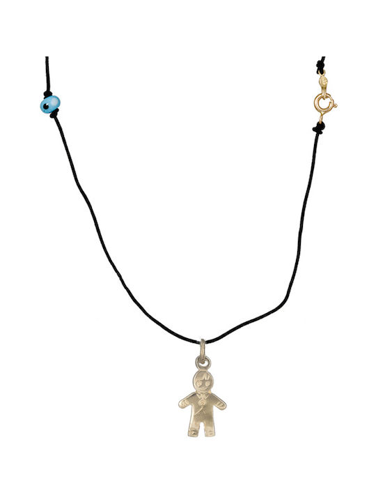 Gold Rope Kids Necklace Family 14K 018551