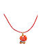 Kinderhalskette Sternzeichen aus Gold mit Seil 14K 011325