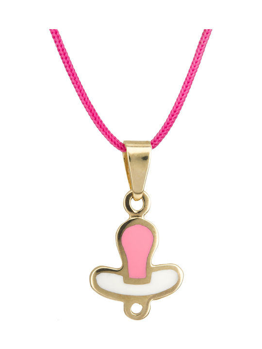 Kinderhalskette aus Gold mit Seil 9K 023555