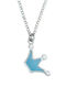 Paraxenies Silver Chain Kids Necklaces Crown PJ00378