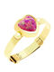 Gold Kids Ring with Design Heart 9K P-66054