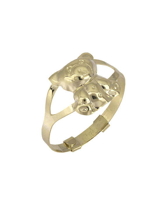 Gold Opening Kids Ring with Design Animals 9K 025208