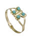 Gold Opening Kids Ring with Design Butterfly 9K 026834