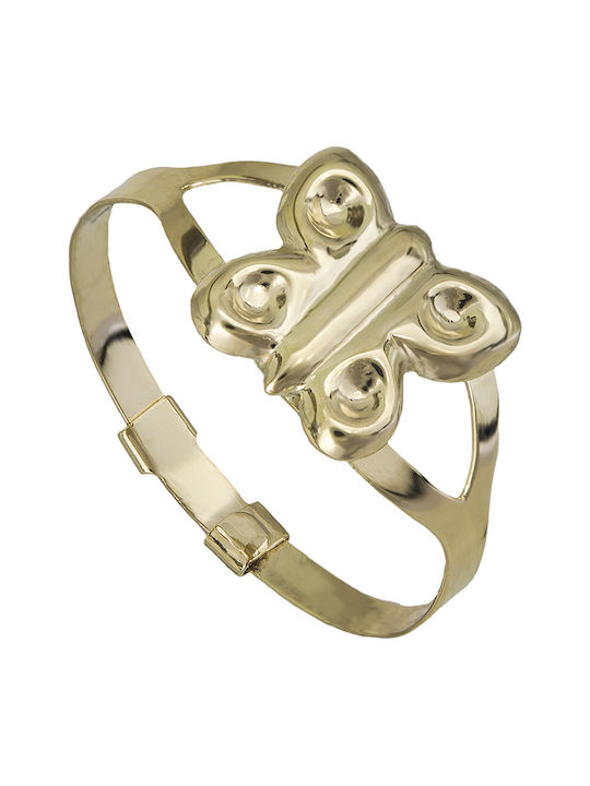 Gold Opening Kids Ring with Design Butterfly 9K 026832