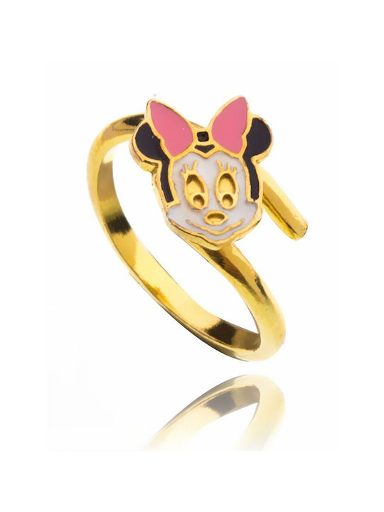 Gold Plated Silver Opening Kids Ring KIDS014