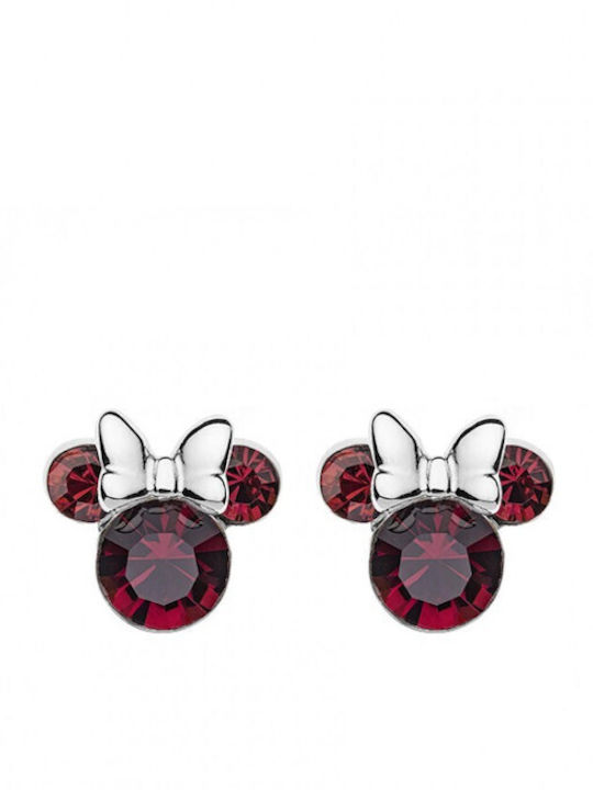 Kritsimis Minnie Υποαλλεργικά Παιδικά Σκουλαρίκια Καρφωτά από Ασήμι