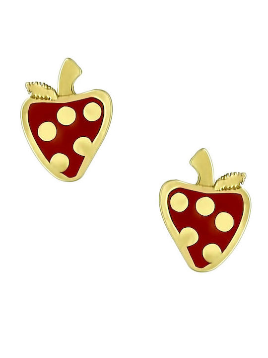 Hypoallergenic Gold Studs Kids Earrings 9K