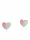 Bijou Box Hypoallergenic Kids Earrings Studs Hearts from Silver