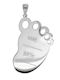 Kids Pendant Identity in White Gold 9K