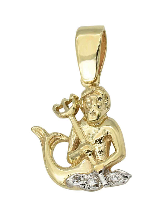 Pandantiv Pentru Copii Semn Zodiacal Din Aur 9K
