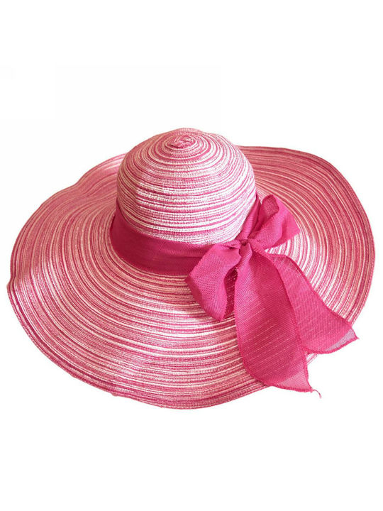 Fabric Women's Floppy Hat Pink