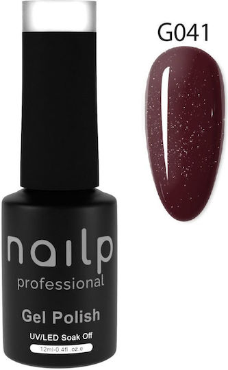 Nailp Professional Nailp Gel Polish Soak Off Uv Led #g041 Halb-permanenter Nagellack 1 mit Glitter 12ml 1Stück