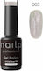 Nailp Professional Nailp Gel Polish Soak Off Uv Led Translucent Flare Reflective #003 Halb-permanenter Nagellack 003 mit Glitter 12ml 1Stück