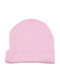 Kinder Mütze Stoff Rosa für Neugeborene