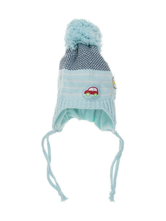 Kids Beanie Knitted Light Blue