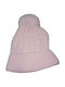 Kids Beanie Knitted Pink