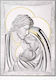Εικόνα Heilige Familie Silber 14x11cm