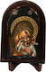 IconsGR Icoană Maica Domnului Cu Pruncul Din Lemn 21x30cm