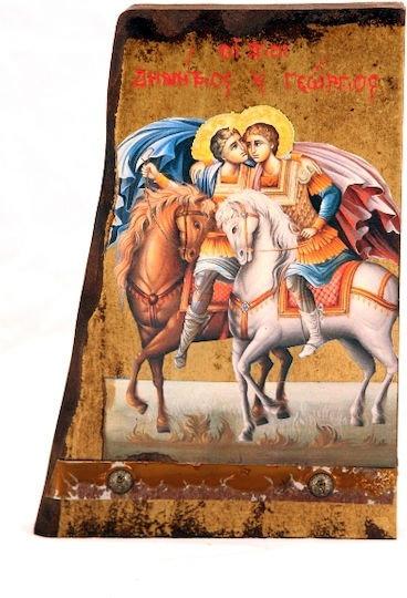 IconsGR Imaginea Sfântul Dumitru Lemn 14x30cm