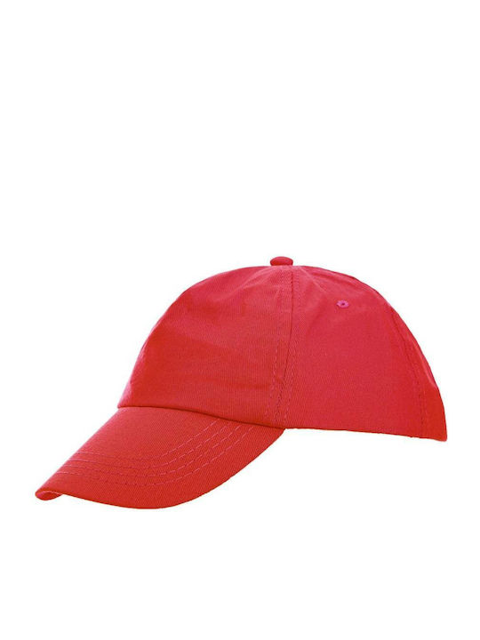 Παιδικό Καπέλο Jockey Υφασμάτινο Κόκκινο