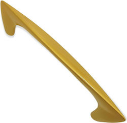 Obispa Handgriff Möbelgriff aus Metallisch & Zamak in Gold Farbe 160mm (Zentrenabstand 128mm) 0146-128-20A1 1Stück