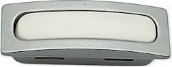Pamar Knob Furniture made of Zamak & Plastic & Metallic in White Color 0721-000-LEF1 1pcs