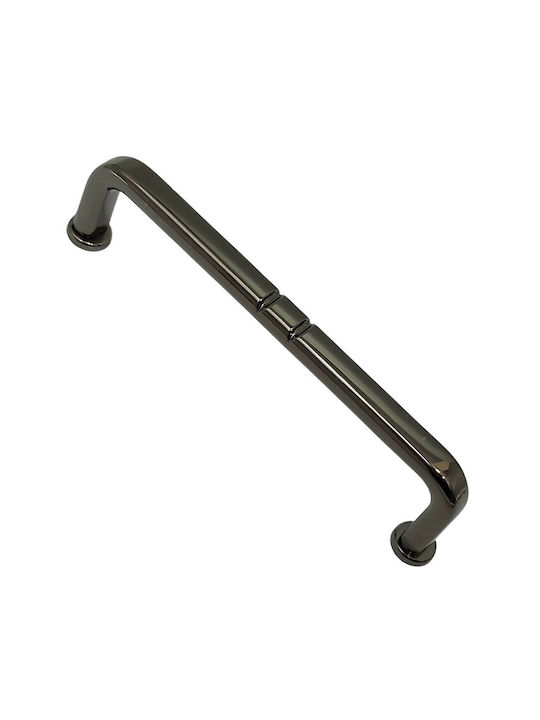 Handgriff Möbelgriff aus Metallisch in Schwarz Farbe 110mm (Zentrenabstand 96mm) 11086-096-MAY 1Stück