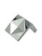 Furnipart Buton Mobilier Mânere de mobilier din Metal & Zamak în Culoare Argintiu 39mm (Distanța între Centre 32mm) 7527-032-INO1 1buc