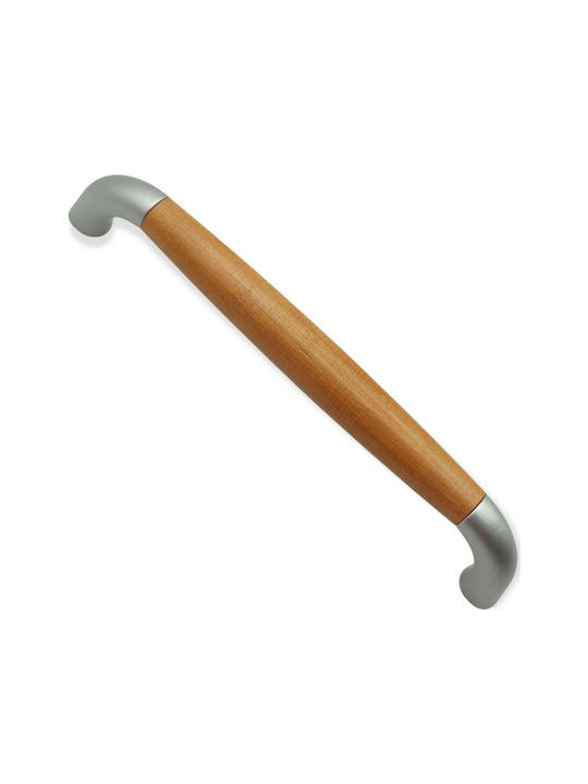 Handle Furniture made of Wooden & Metallic in Brown Color 174mm (Center Distance 160mm) 0272-160-10C 1pcs