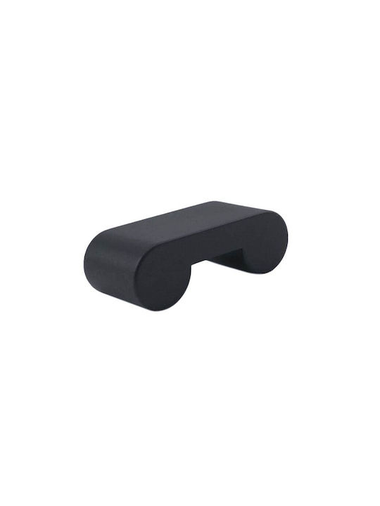 Pamar Handgriff Möbelgriff aus Zamak in Schwarz Farbe 144mm (Zentrenabstand 128mm) 295005 1Stück