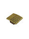 Herrajes Palencia Antik Handgriff Möbelgriff aus Metallisch in Gold Farbe 60mm (Zentrenabstand 32mm) 410325 1Stück
