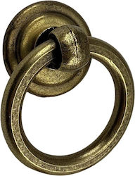 Herrajes Palencia Antique Knob Furniture made of Metallic in Gold Color 4804-33-ANTIQUE-BRASS 1pcs