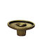 Herrajes Palencia Antik Knopf Möbelgriff aus Metallisch in Gold Farbe Ø38mm 4615-38-ANTIQUE 1Stück