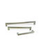 Finetto Handgriff Möbelgriff aus Metallisch in Silber Farbe mit Zentrenabstand 128mm 213-4001#128NS 1Stück