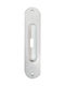 White Door Flush Handle with Key Hole 160mm 35160