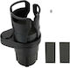 Car Cup Holder Multiple use 1 Position with Adhesive Tape in Black Color