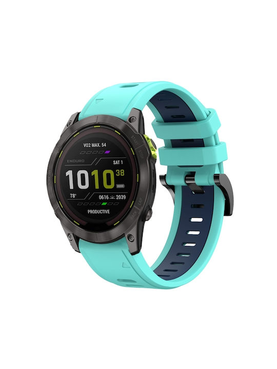 Strap Silicone Turquoise (Fenix 3 / 5X / 5X Plus / 6X / 6X Pro / 7X / 7X Pro / 8 (51mm))