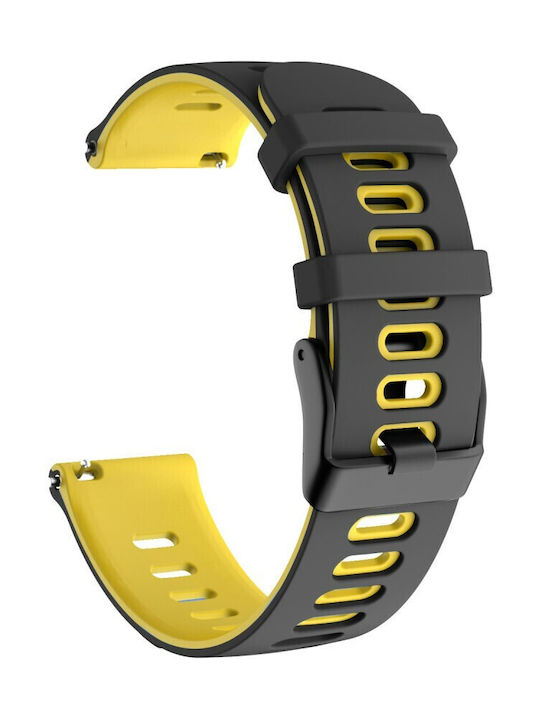 Dual-color Каишка Силикон Черен (Amazfit GTS 2 / GTS 2 Mini / GTS 2e - Амазфит GTS 2 / GTS 2 Mini / GTS 2e)