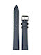 Leatherette Armband Synthetisches Leder Blau (Universal 20mm)